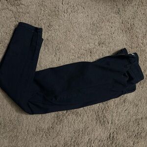 Women black straight leg stretch pants